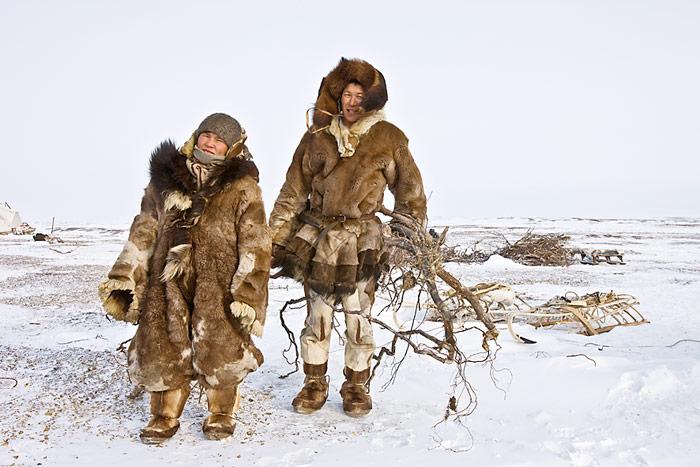 Junges-Tschuktschenpaar